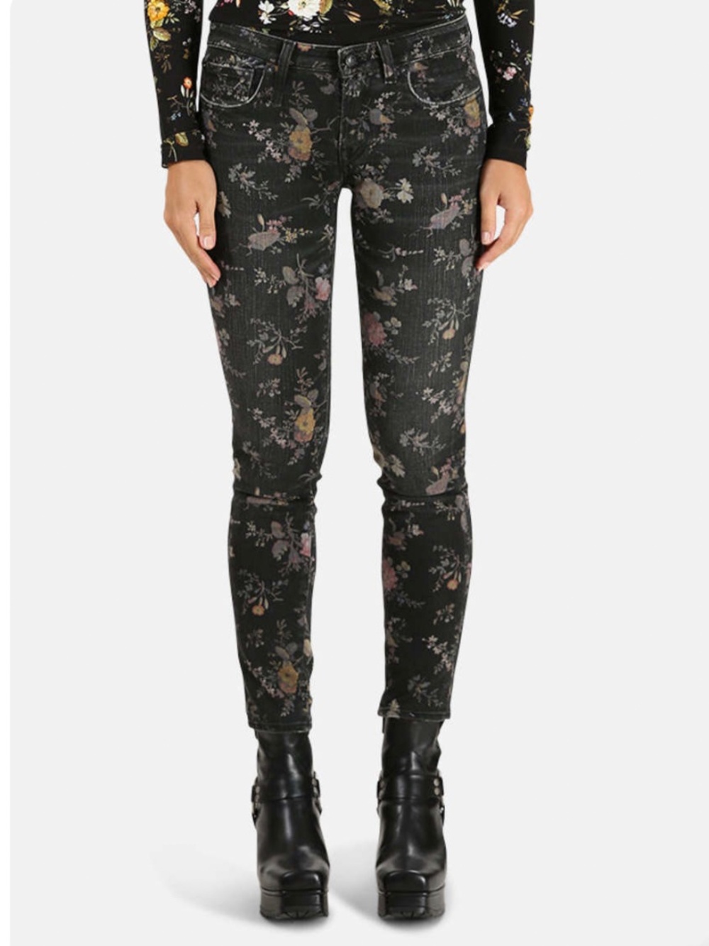 R13 Floral Denim